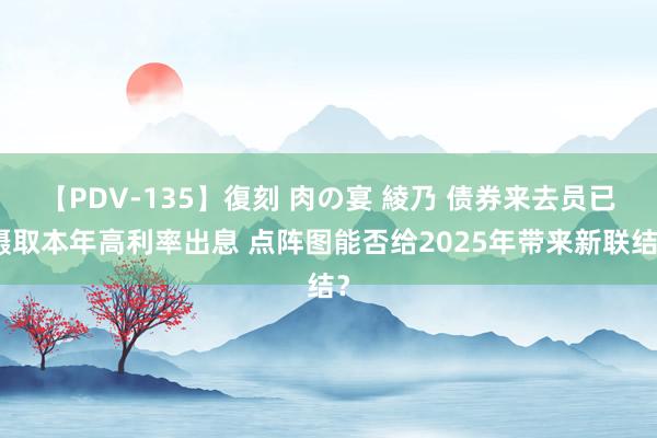 【PDV-135】復刻 肉の宴 綾乃 债券来去员已摄取本年高利率出息 点阵图能否给2025年带来新联结？